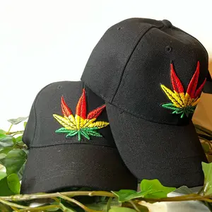 Leaf Rasta SnapBack | 100% Acrylic | Black | 2pck
