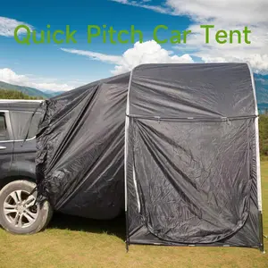 Universal SUV Car Rear Tent Waterproof Sunshade Windproof Foldable Portable Large Space Tailgate Awning Camping Travel Outdoor Gear for 3-4 People