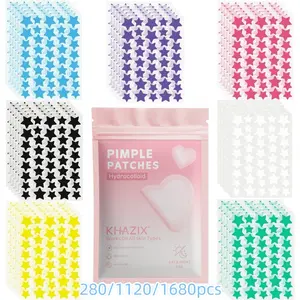 Colorful Star-Shaped Water-Based Adhesive Patches, Soft Non-Irritating, Flawless Coverage, Daily Facial Use, Long-Lasting Stickiness