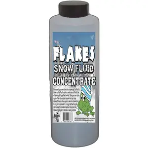 Flakes Snow Machine Fluid Concentrate, 8 fl. oz, Extra-Dry Formula Snow Fluid with 30  Float/Drop, Makes 1 Gallon Snow Fluid