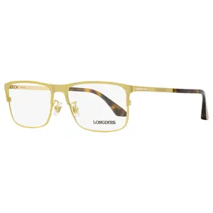 Longines LG5005-H Rectangular Eyeglasses 030 Brushed Deep Gold 56mm