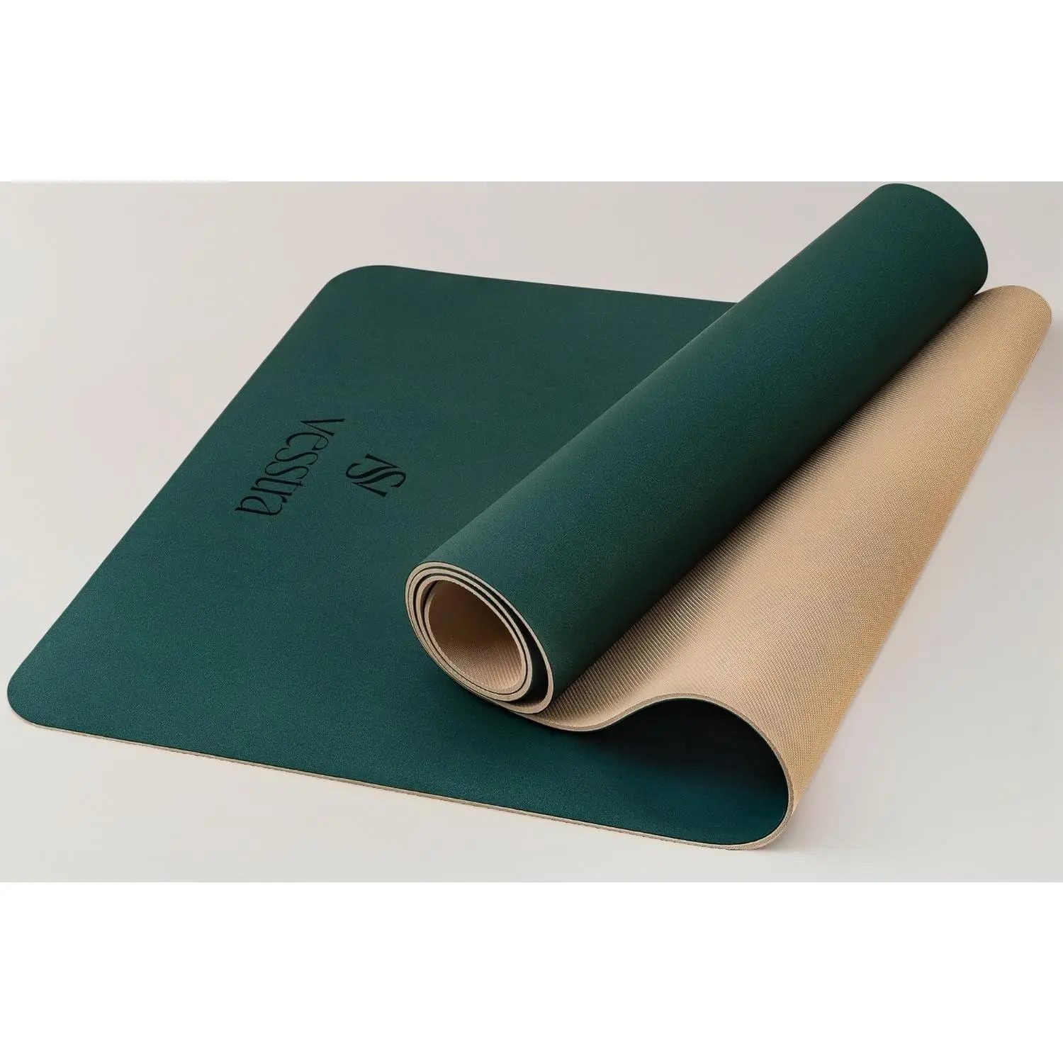 Premium Yoga Mat 4mm Sweat Activated Non Slip PU Grip Natural Rubber Base for Yoga Pilates Workouts
