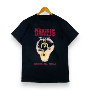 Danzig Shirt Vintage Y2K Laminated Backstage Pass Misfits Band