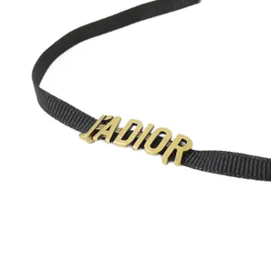 Pre-owned Dior Brass Small Leather Goods Christian Jadior Necklace