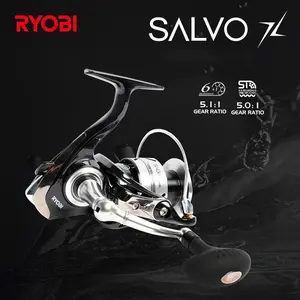 Ryobi Brand Fishing Reel Salvo Spinning Reel, Fishing Line Reel, Available in Models 1000-6000, High-Quality Fisherman Gear