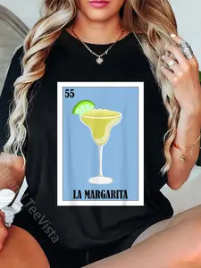 100% Cotton Funny Mexican Fiesta Design - La Margarita T-Shirt