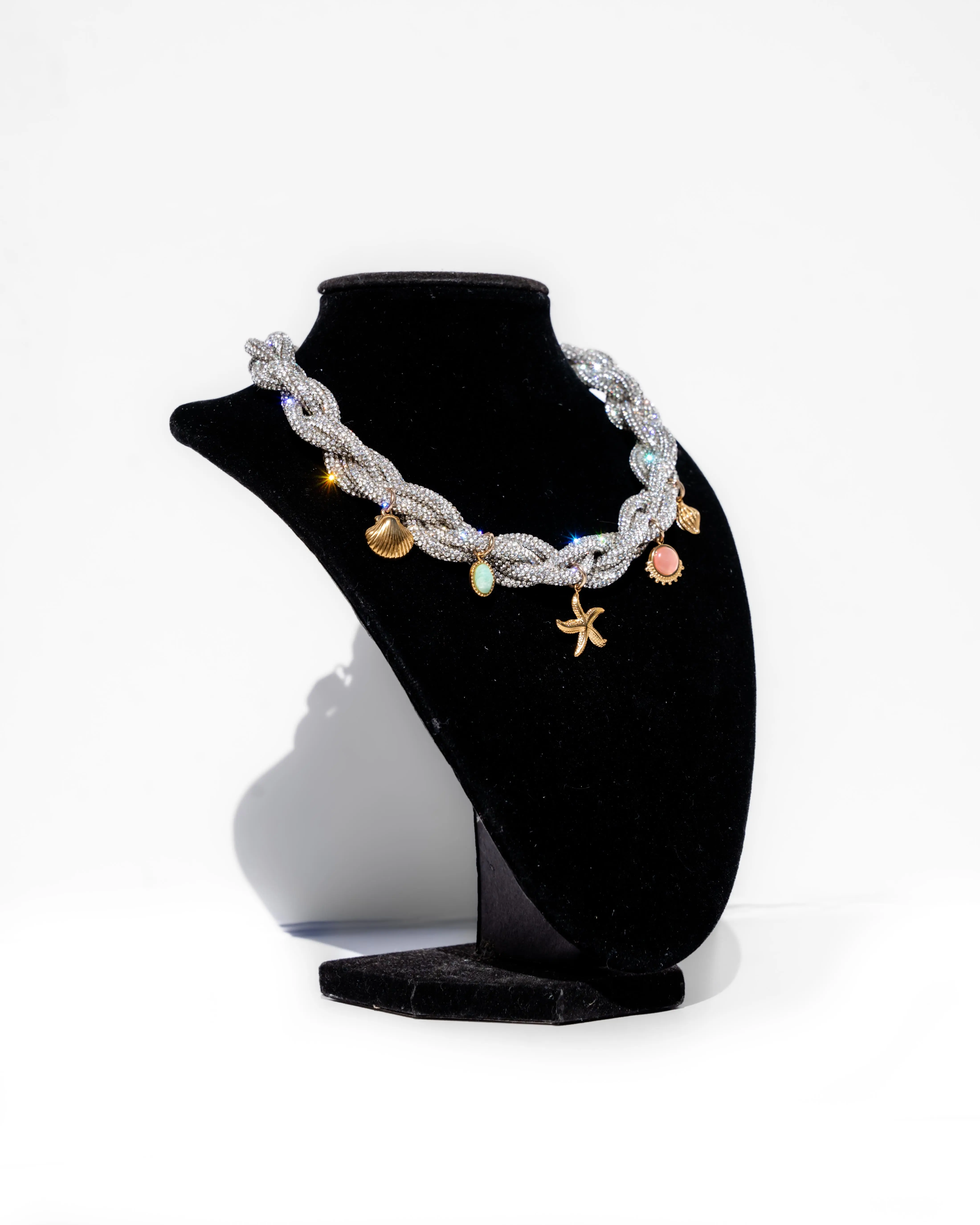 OREA Charm Rhinestone Necklace