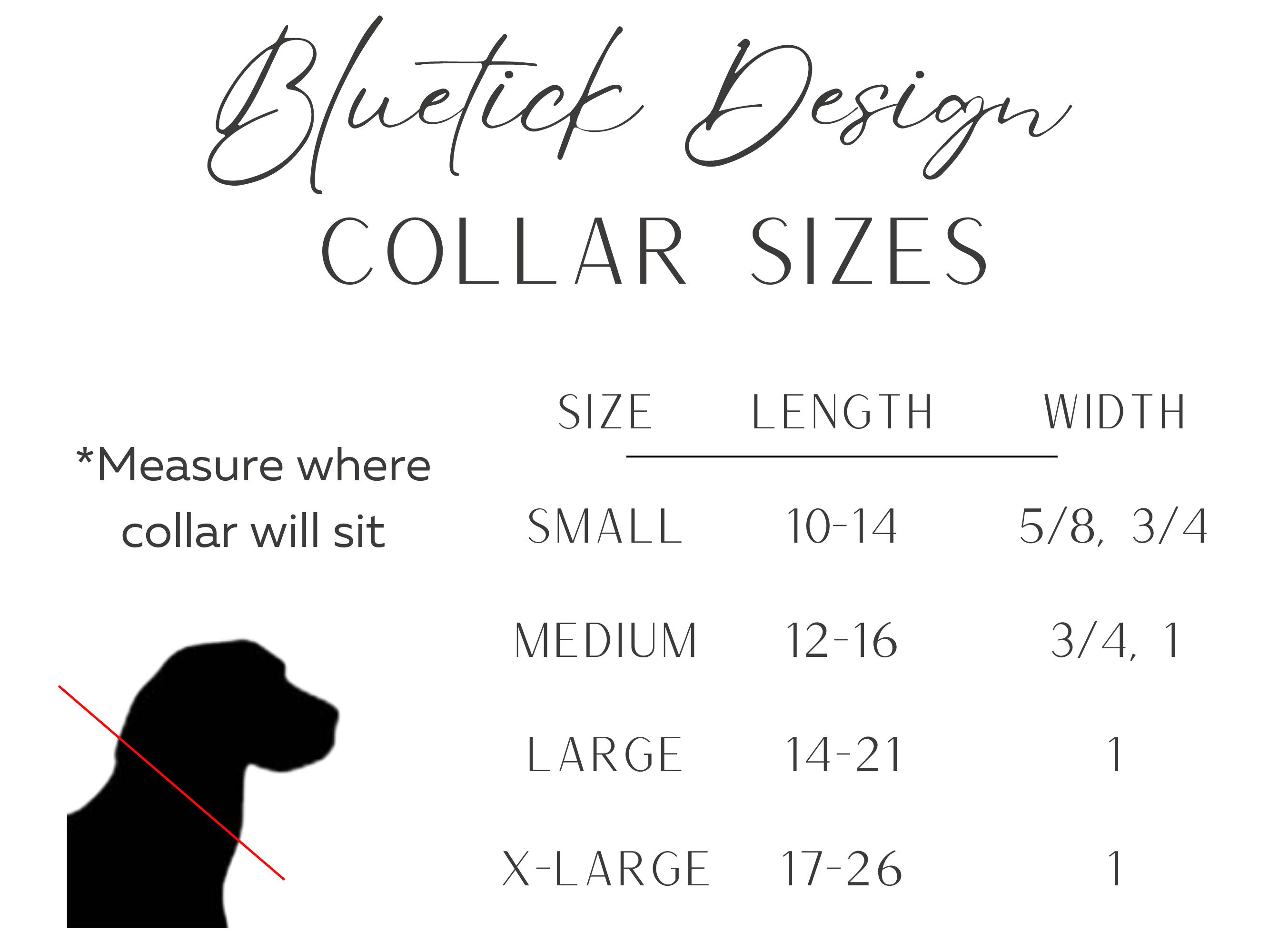 Bluetick Design Teal Polka Dot Dog Collar