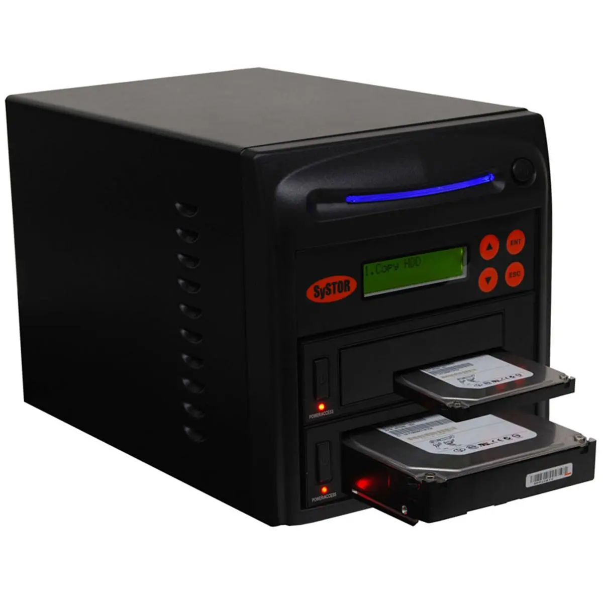 Systor 1:1 SATA 2.5" & 3.5" Dual Port/Hot Swap Hard Disk Drive / Solid State Drive (HDD/SSD) Duplicator/Sanitizer - (90MB/sec)