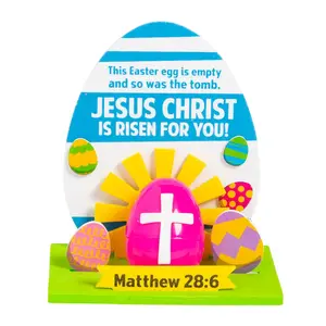 3D Empty Tomb Easter Egg Craft Kit - Makes 12