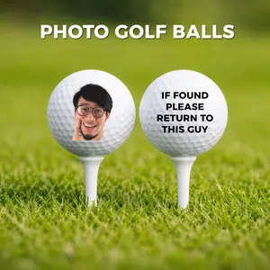 Custom Photo Golf Balls – Personalized Gift | Logo, Text, Image | 3/6/12 Pack | Fast Shipping | Fast U.S. Printing