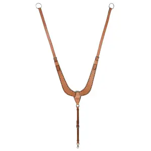 HILASON Western Leather Horse U Shaped Breast Collar Tan | |Western