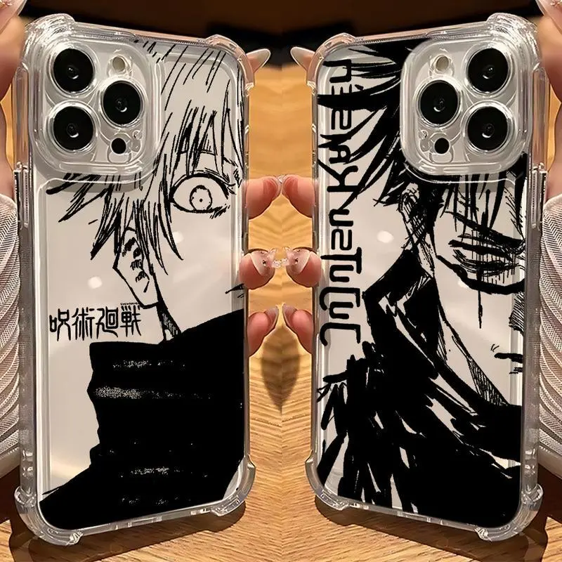 Anime Jujutsu Kaisen Gojo Phone Case for iPhone Series  (17,16,15,14,13,12,11 Pro Max Plus Air), TPU Anti-Drop Shockproof  Transparent Protective Cover, Mobile Phone Accessories, Multi-Model Casing  Tmsj-265Tms2401Y3 - TikTok Shop