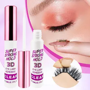 Strong-Hold Waterproof Eyelash Glue, Long-Lasting Eyelash Extension Adhesive for Women & Girls, Professional Eye Makeup Glue for False Eyelashes