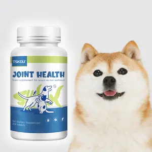 TSKOU Shark Chondroitin for Pets Glucosamine Joint Supplement for Stiff Joints and Cartilage Maintenance 200 Count