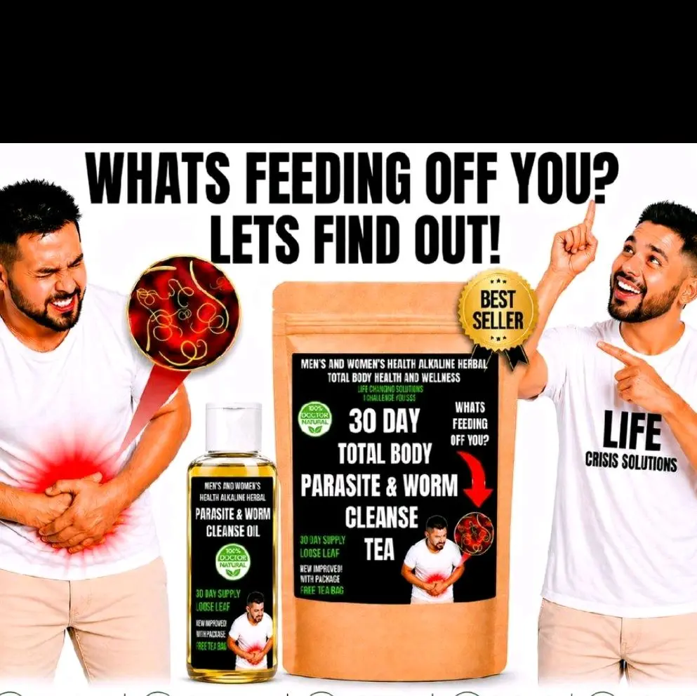 Life Crisis Solutions TEA NATURAL Organic Herbal 30 DAY TOTAL BODY WORM & PARASITE TEA for Detox, Cleanse, and Restore Health -  Beverage