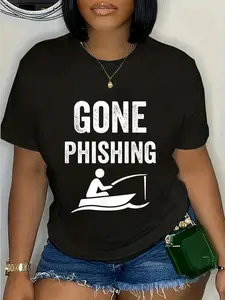 100% Cotton GONE PHISHING for Marble Racer T-Shirt