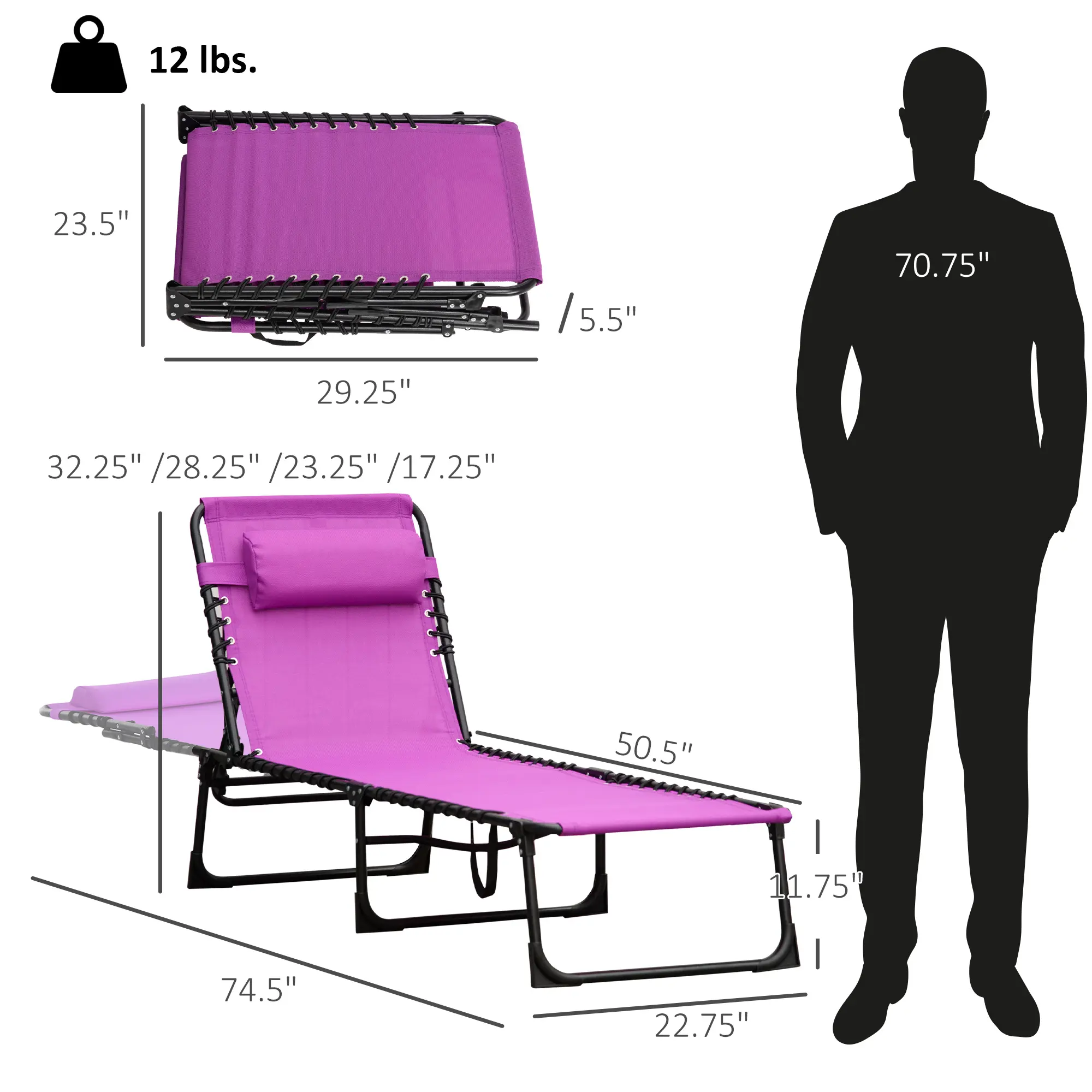 with Headrest, Purple