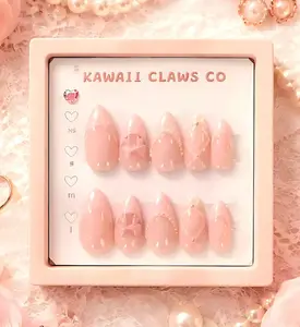Ballet Pink French Manicure - NFC chip nails - Made to order