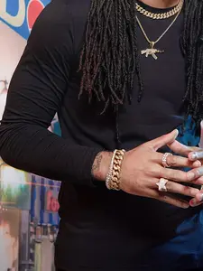 ICED CHICS AK47 Pendant, gun style necklace, Bring a 24-inch chain