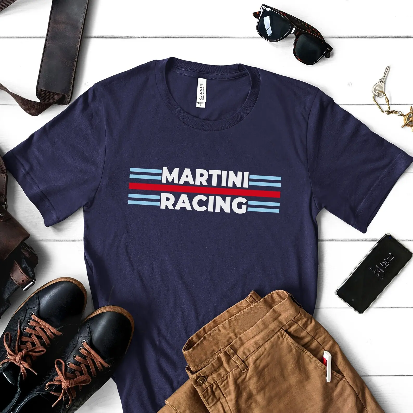 Martini Racing Shirt, Martini Race Team Retro Vintage