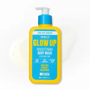 RED by KISS Glow Up Brightening Body Wash with Kojic Acid, Vitamin C & Niacinamide