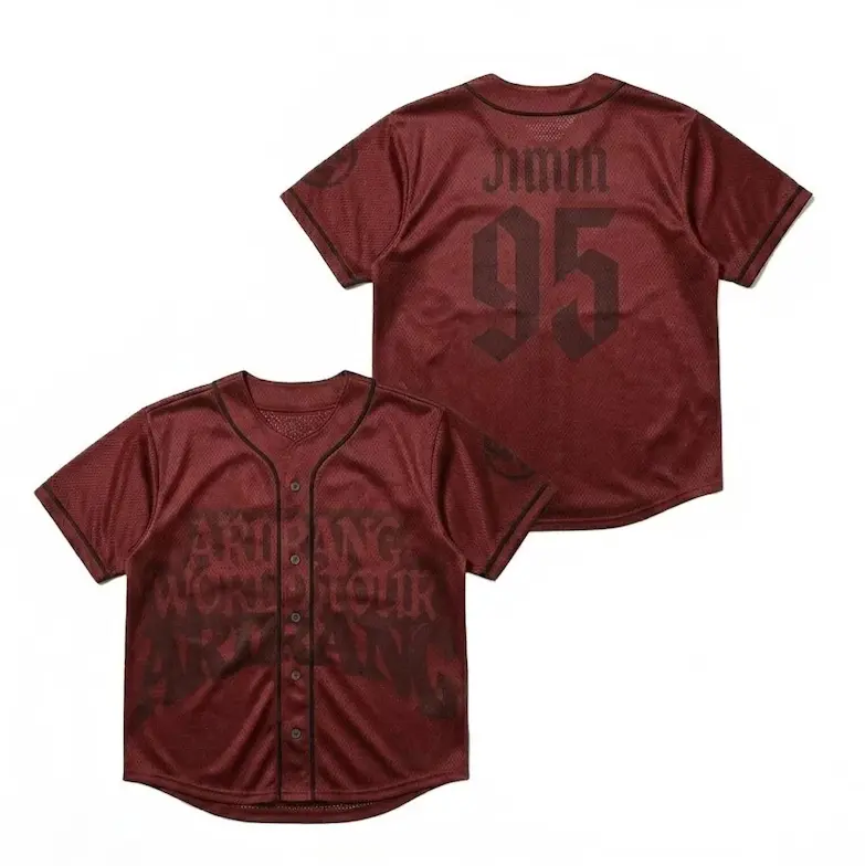 Personalized Ariranggg World Tour Baseball Jersey, Custom Name Number V-Neck Jersey, Korean Music Fan Shirt, Unisex Concert Apparel