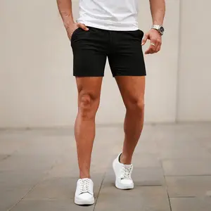 GINGTTO Men's 5 Inch Shorts Casual Stretch Slim Fit Chino Shorts Comfort Tapered Leg Skinny Short Pants