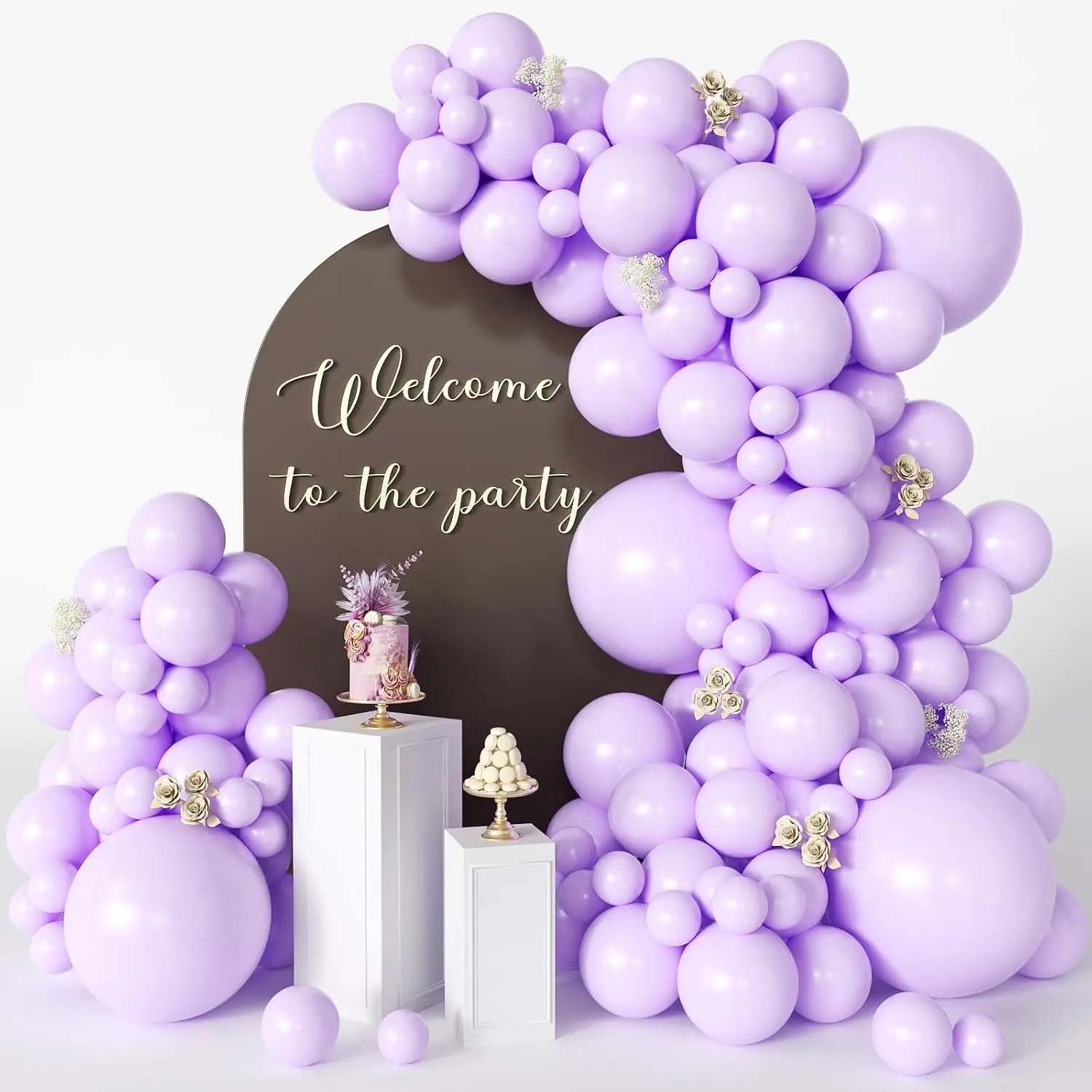 Lavender Balloons 125pcs Different Sizes 18 12 10 5 Inch Balloon Arch Kit