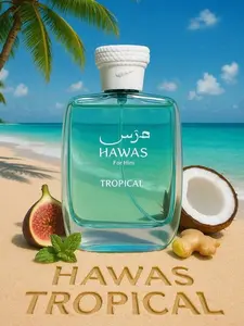 Hawas Tropical Eau De Parfum Spray Long Lasting Fragrance for Men and Women Unisex, 100ml/3.4 Ounce cologne