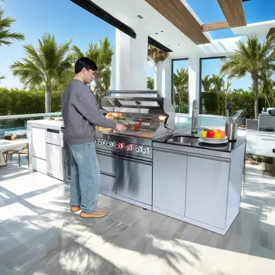 Modern Outdoor Luxury Kitchen TikTok Shop