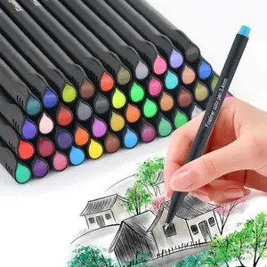 12-48pcs Colorful Line Drawing Pen Set Micro Tip Fineliner Pen Drawing Painting Sketch Fine Art Marker Office School Stationery DIY Painting Supplies