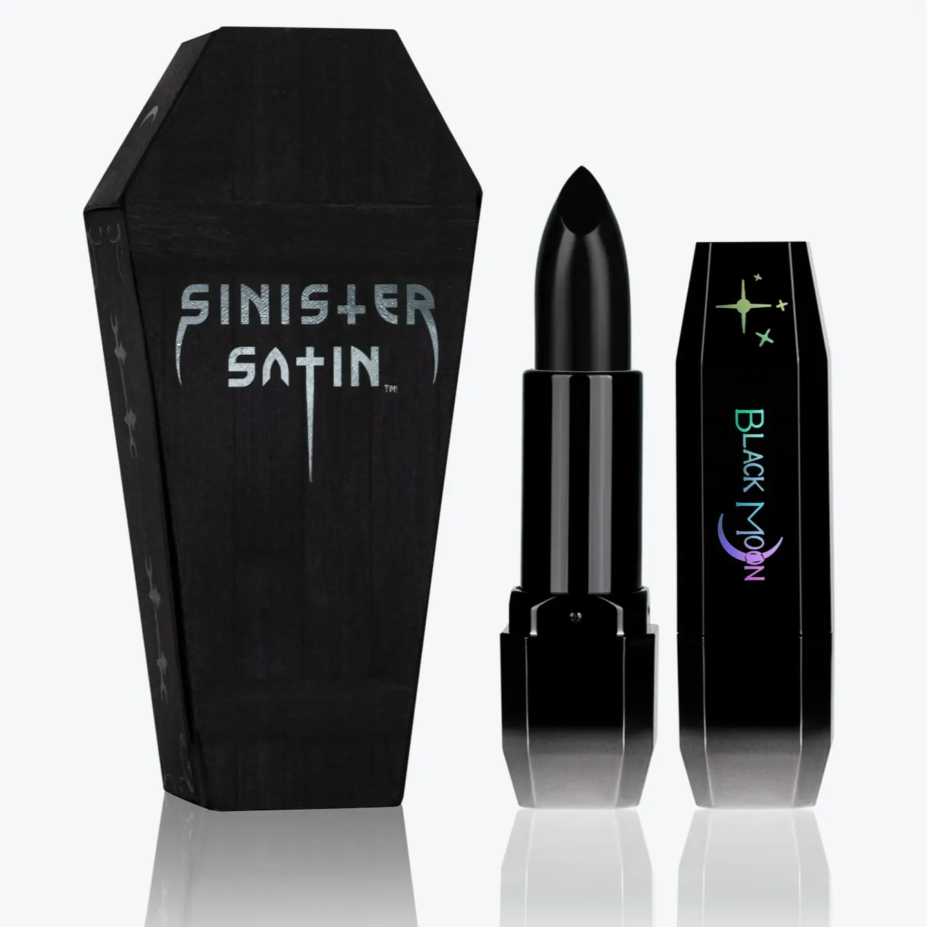Black Moon Sinister Satin Bullet Lipstick Lightweight Extreme Pigment Black Moon Sinister Satin Bullet Lipstick Lightweight Extreme Pigment