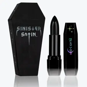 Black Moon Sinister Satin Bullet Lipstick Lightweight Extreme Pigment Black Moon Sinister Satin Bullet Lipstick Lightweight Extreme Pigment