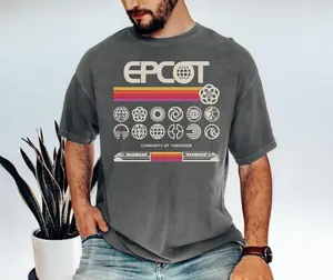 Retro Epcot Food and Wine Shirt WDW Shirt For Men Epcot Flower and Garden WDW 2026 Epcot Drinking Shirt Epcot Tshirt