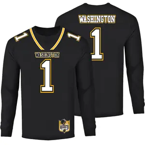 Men Football Team Jersey Long Sleeve Shirt - Washington