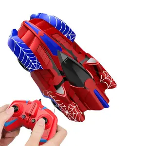 Wall Climbing Remote Control Car, Remote Control Kart, 360° Rotating RC Stunt Car with Front Light, Rechargeable Toy for Kids, Christmas Gift, Needs 2 Aaa Batteries