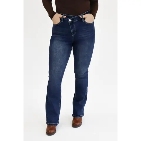 Tummy Control Bootcut Jeans by RFM