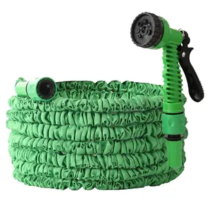 100FT Heavy Duty Durable Garden Hose, Lightweight Water Hose with 7 Function High-Pressure Nozzle - Kink Resistant & Rust Proof Flexible Pipe for Outdoor Cleaning - Ideal for Yard, Car Washing, Lawn Watering, RV - Portable Garden Tool for Homeowner