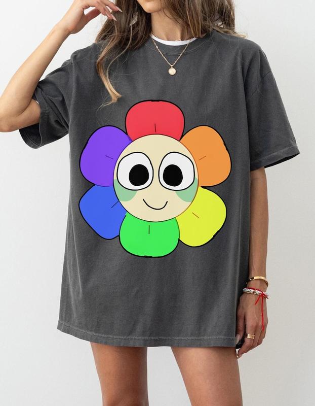 Dandys World Comfort Colors Shirt, Roblox Merch, Astro Tee, Pebble Sprout Vee and Dandy Shirt, Sprunki Dandy World Shirt, Roblox Graphic Tee, Gamer Shirt, Trendy Roblox Merch
