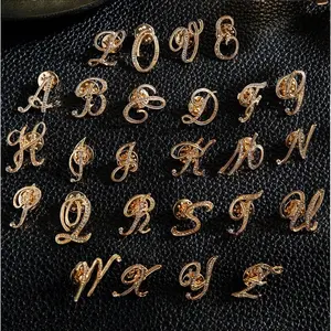 Letter titanium pin small brooch mini corsage fixed buckle pin accessories sweater suit cheongsam niche individual pin men and women