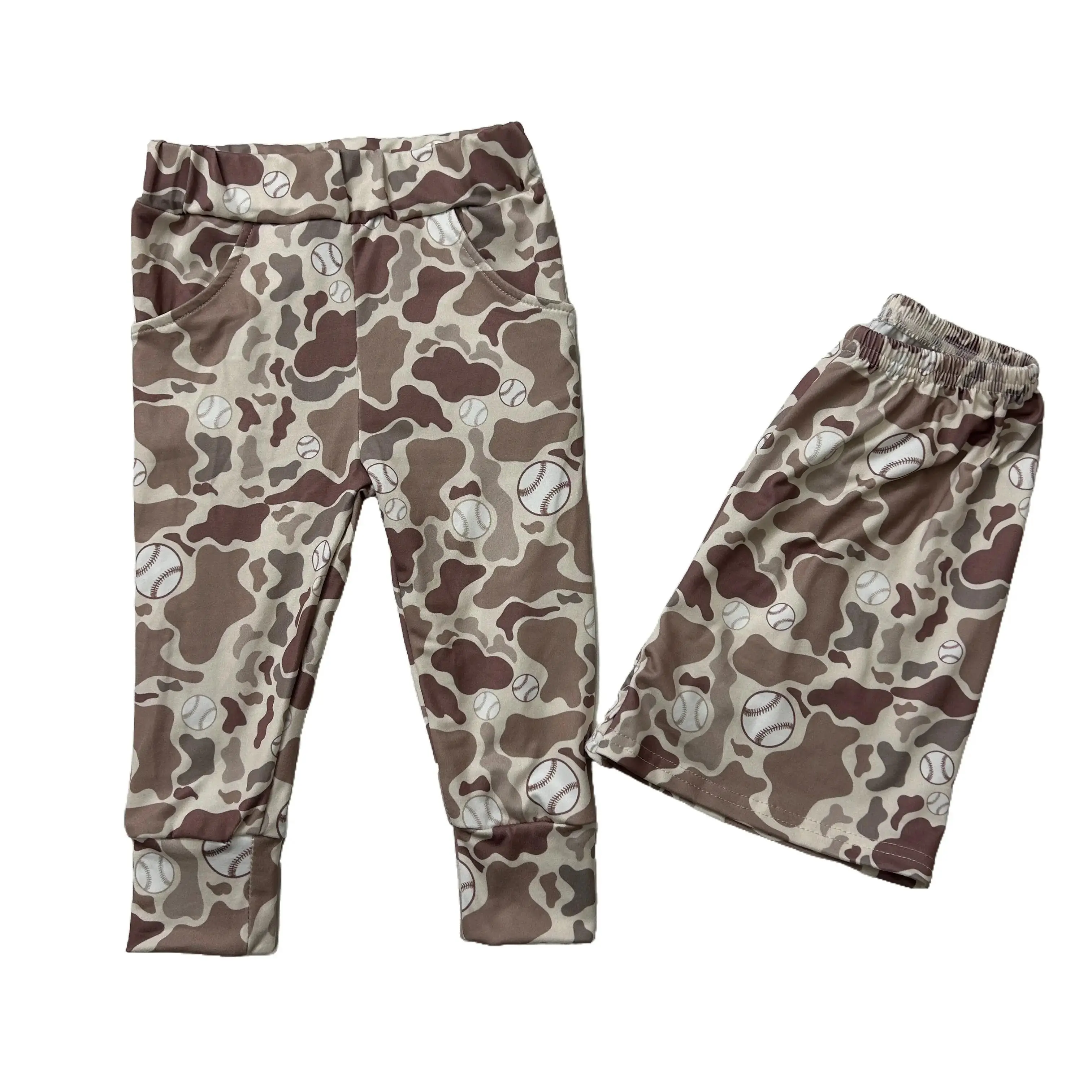 Boys' Camouflage Youth Shorts, Soft Milk Silk Above-the-Knee Cut with a Flexible Fit for a Casual and Sporty Look, Youth Short