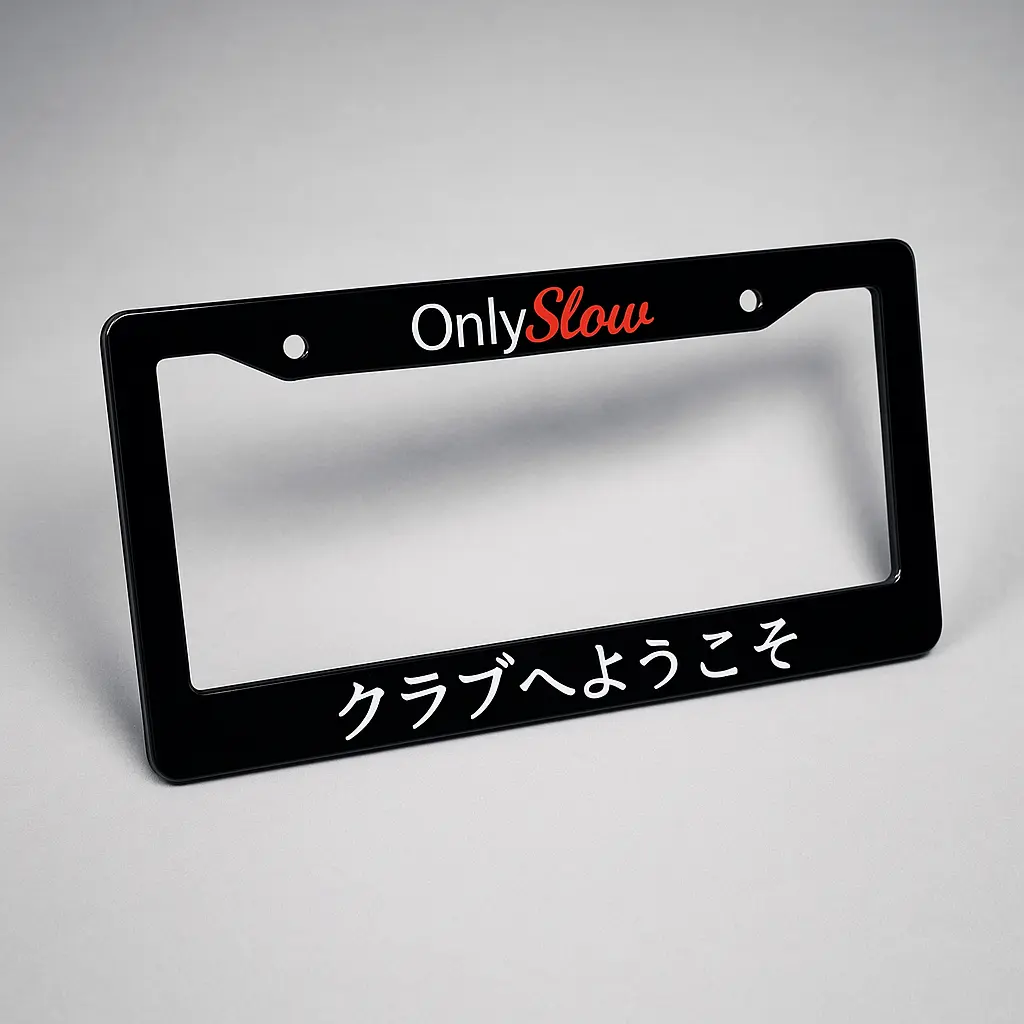 Welcome To The Club Plate Frame - 2 Pack Classic Design with Elegant Finish