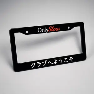 Welcome To The Club Plate Frame - 2 Pack Classic Design with Elegant Finish