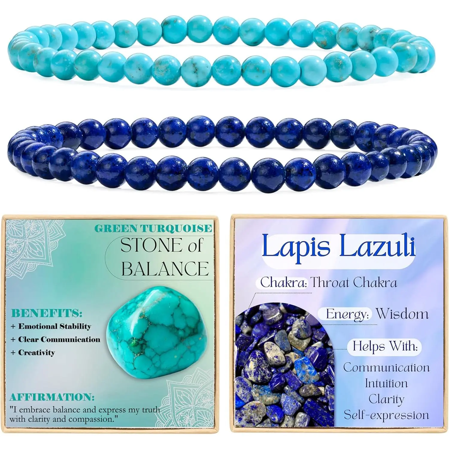 Green Turquoise + Lapis Lazuli