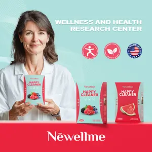 Newellme Happy Cleanse - Superfood Powder/Probiotics/Digestive Enzymes/Moringa - Supports gut health - Boosts immunity Supplement