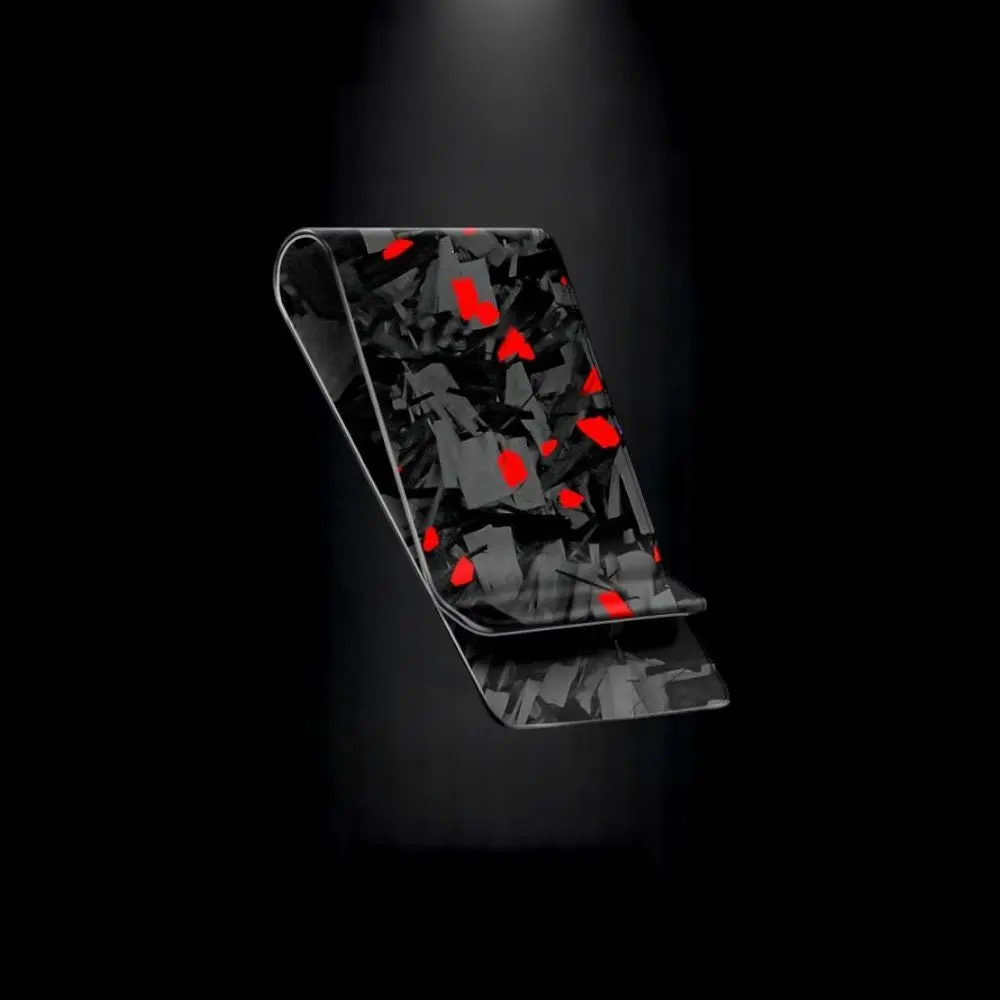 Cash Clip | Red Forged Carbon