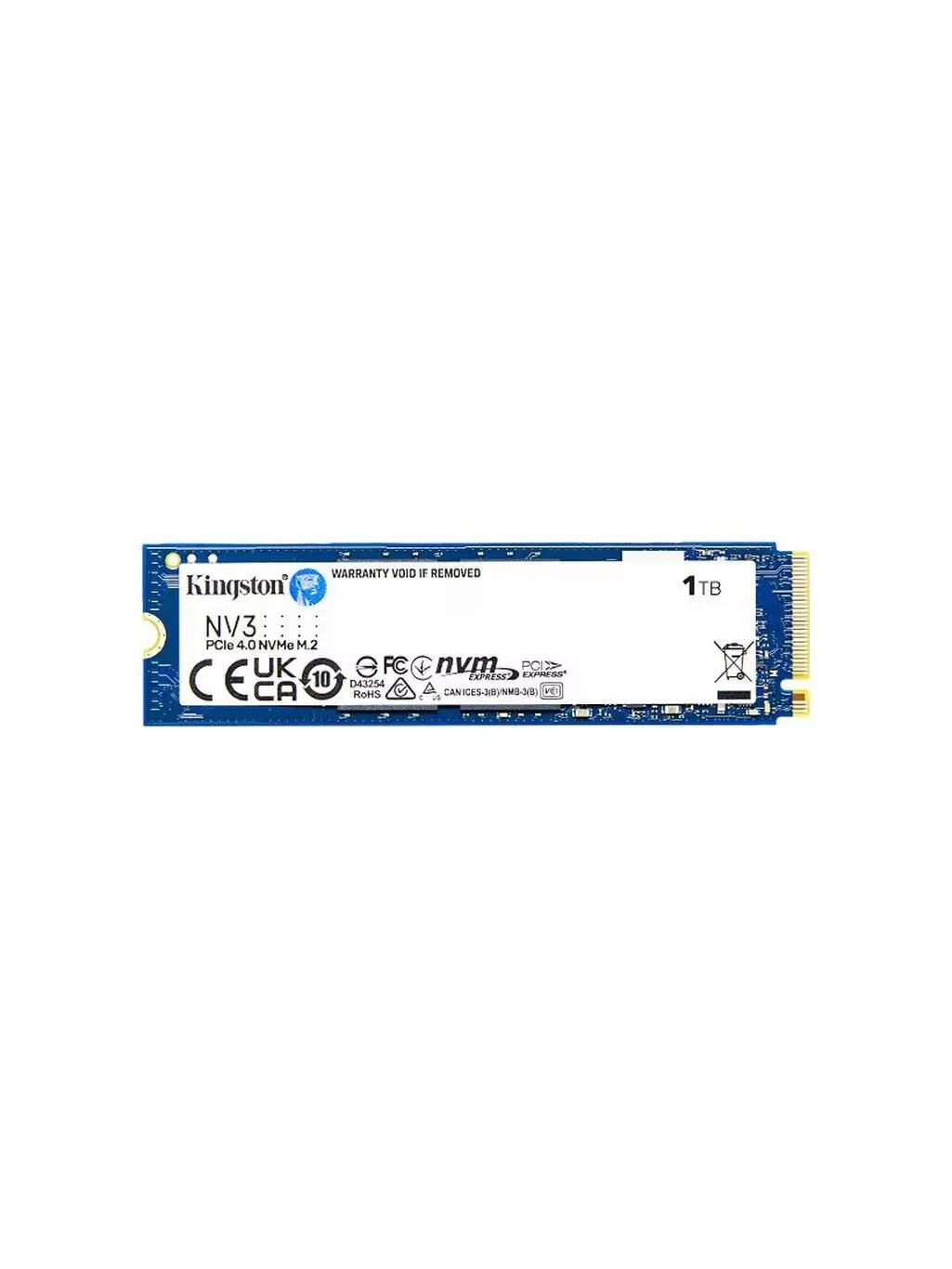 Kingston Technology SNV3S-1000G 1TB Capacity M.2 Internal SSD - PCIe 4.0 x 4 NVMe