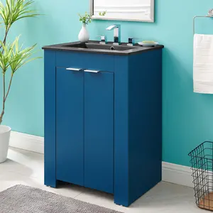 Modway Maybelle 24" Bathroom Vanity in Navy Black