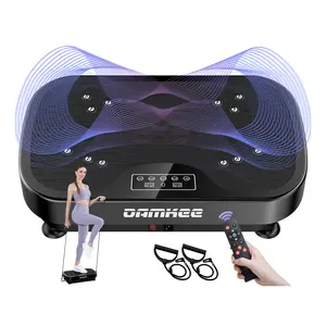 DamKee Vibration Plate Exercise Machine, 9 Modes Whole Body Workout Vibrating Fitness Platform - Home Gym Equipment